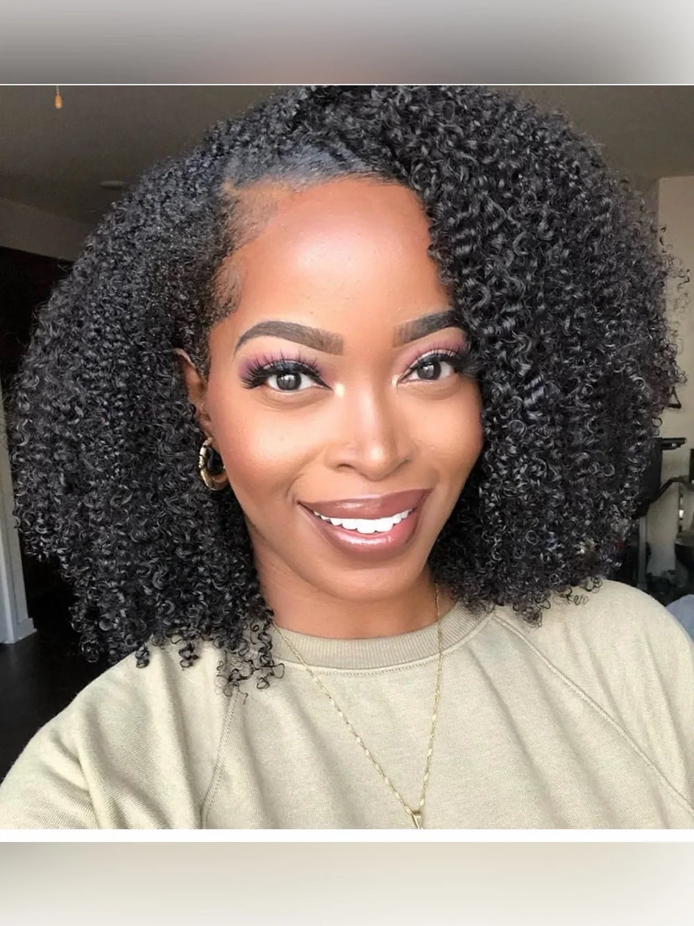 20” Synthetic‎ Kinky Curly 3-in-1 Half Wig 200% Density #067